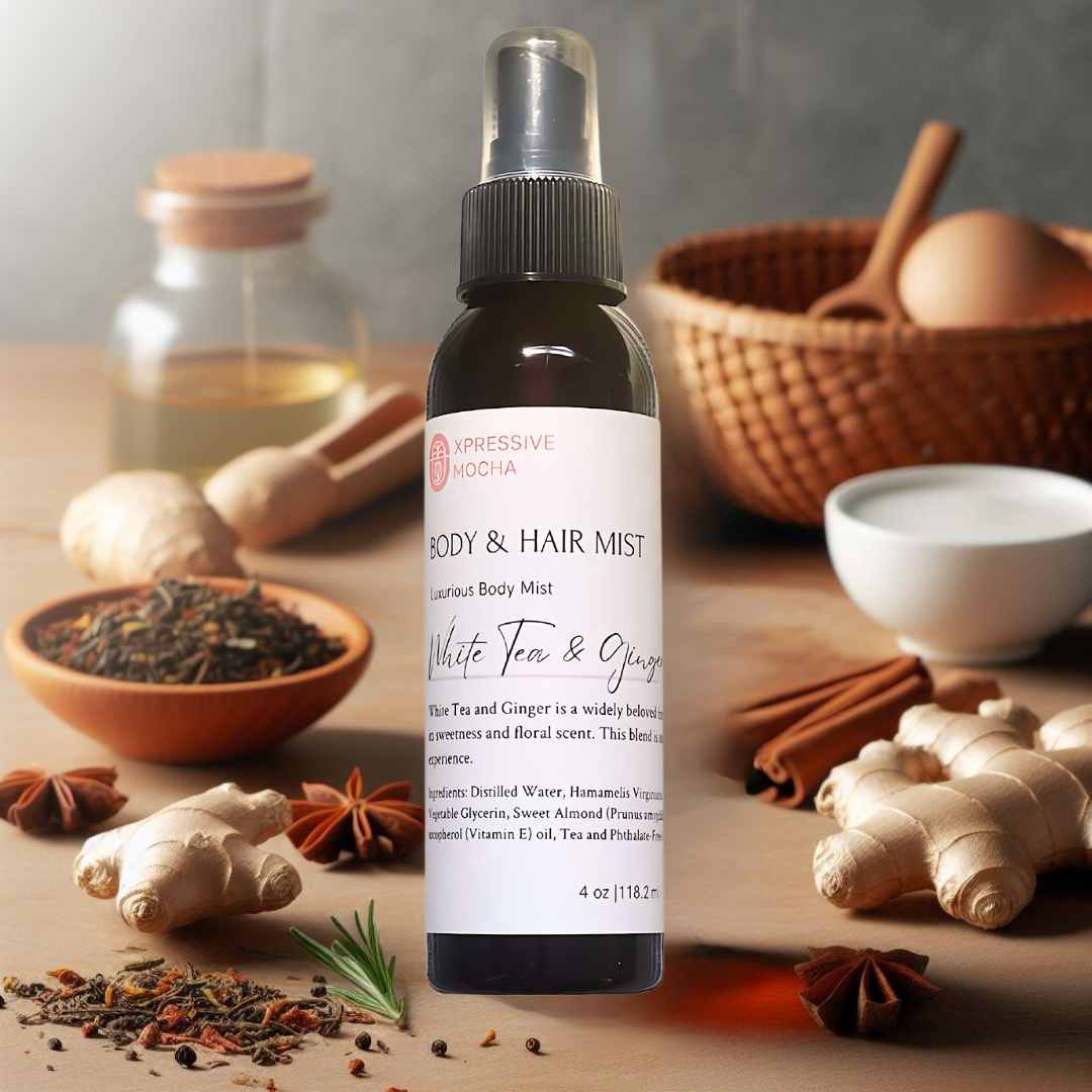 Bruma corporal/cabello de té blanco y jengibre