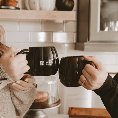Black Pumpkin 19oz. Figurine Coffee Mug