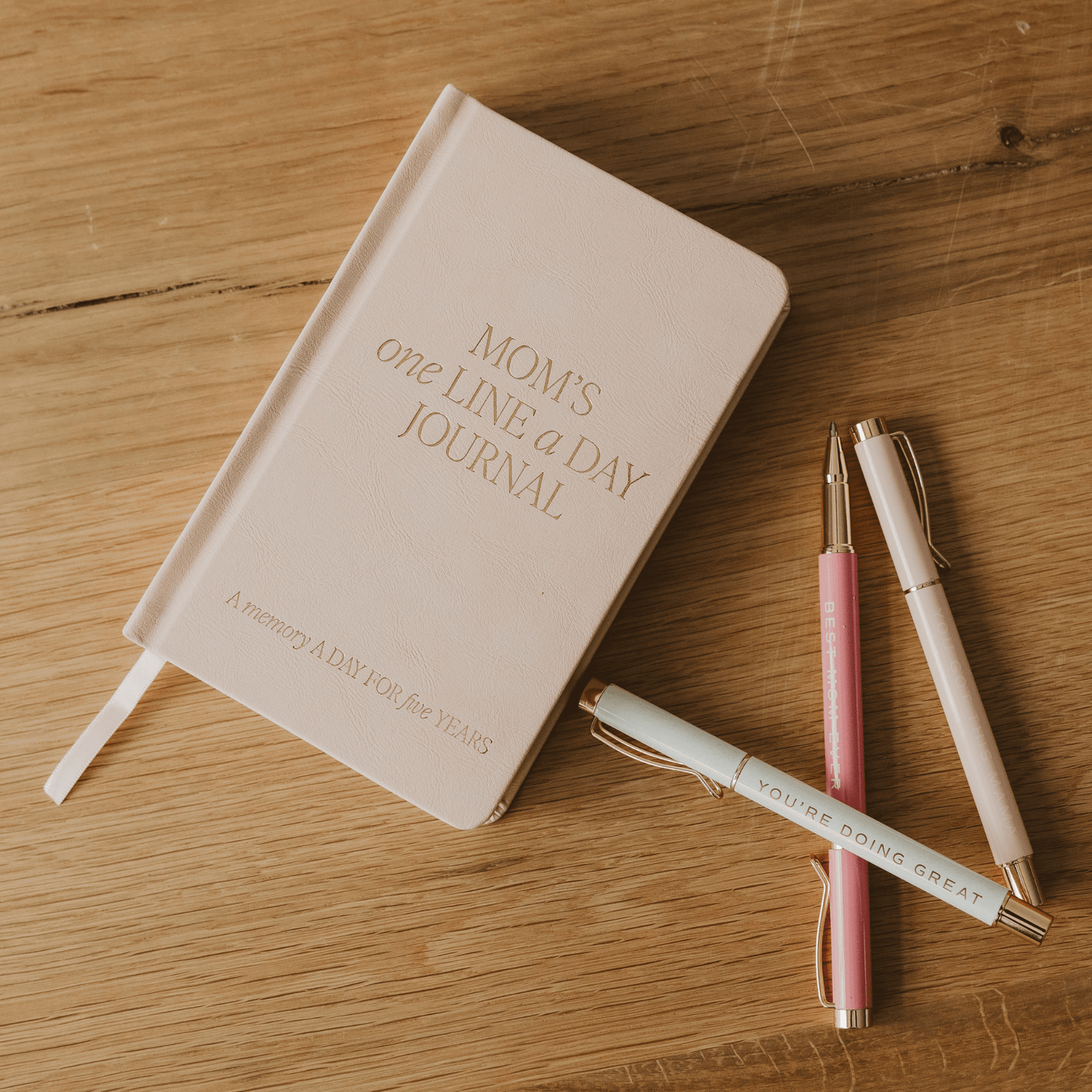 Mom's One Line A Day Leather Journal