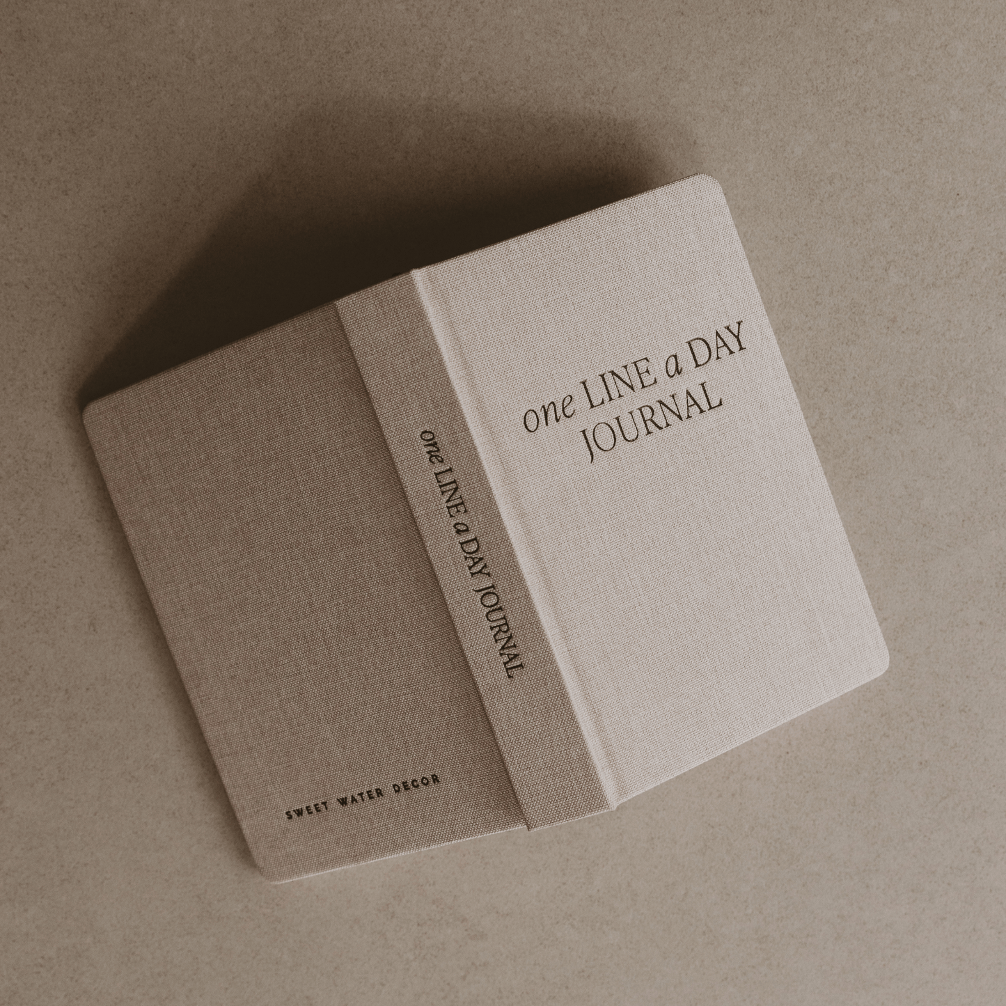 Tan One Line A Day Memory Journal